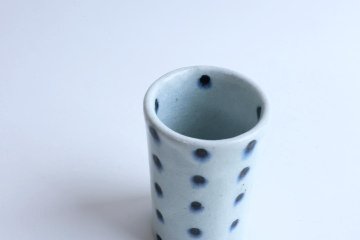 小峠貴美子　筒湯呑み　豆絞りの画像