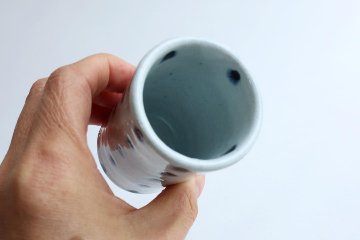 小峠貴美子　筒湯呑み　豆絞りの画像