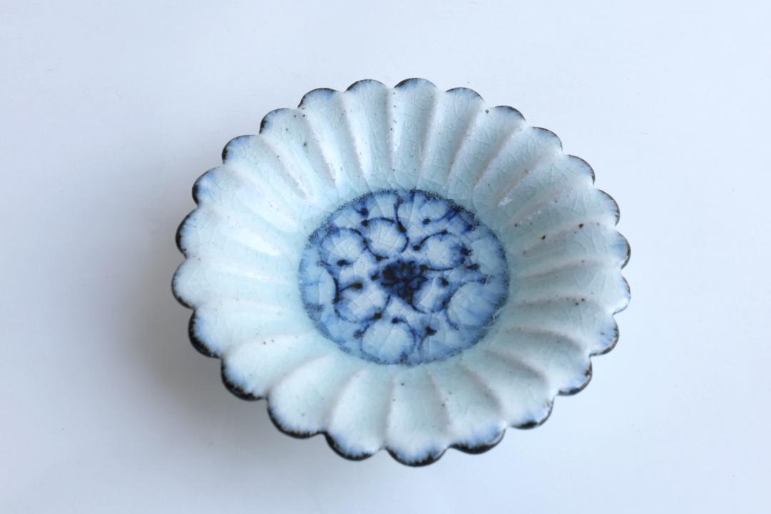 小峠貴美子　輪花豆皿の画像