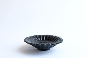 小峠貴美子　輪花豆皿　るりの画像