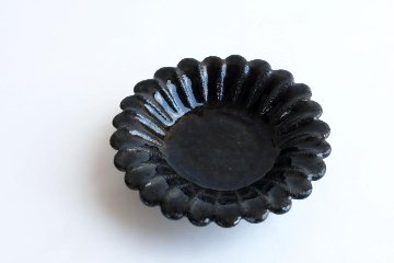 小峠貴美子　輪花豆皿　るりの画像