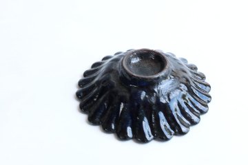 小峠貴美子　輪花豆皿　るりの画像