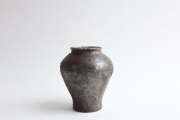 小峠貴美子　焼き締め　花入れの画像