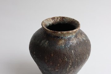 小峠貴美子　焼き締め　花入れの画像