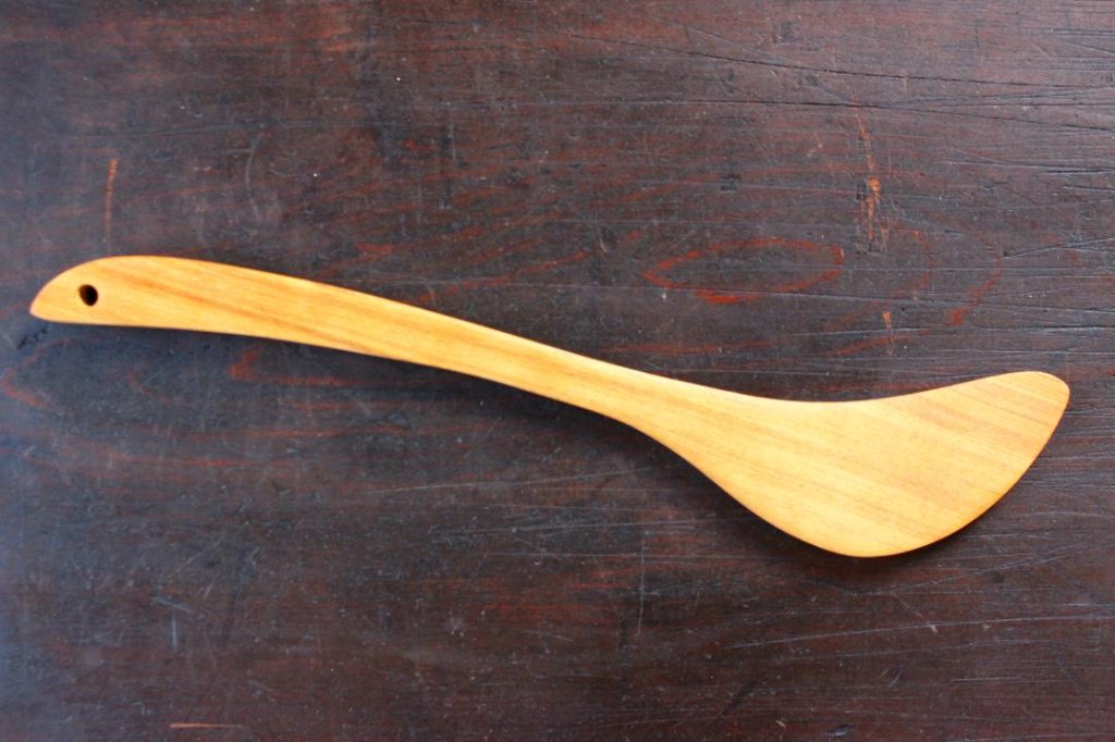 Canaria Wood Works　調理へら（月）左利き用　ヤマザクラの画像