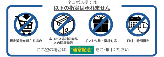 ネコポス便をご利用いただけないケースのご案内
