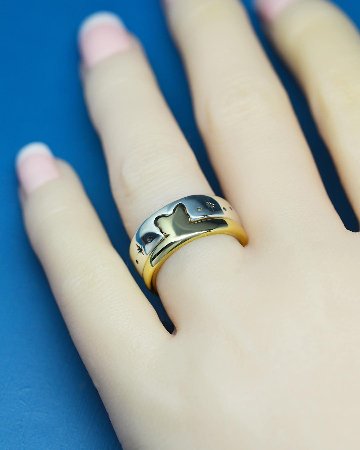 旅するねこリング（組み合わせ時は下になるリング）の画像