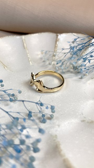 鼻でkissする仲良しねこ達のリングの画像