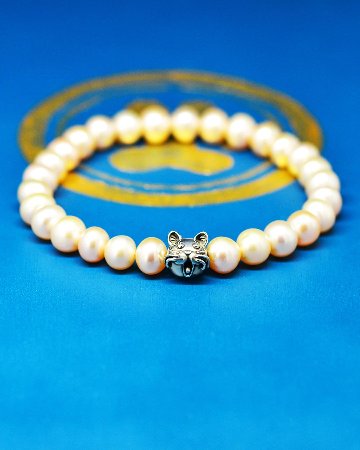 ブレスレット専用、猫顔パーツの画像