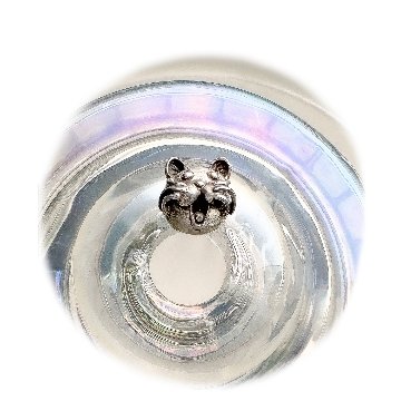 ブレスレット専用、猫顔パーツの画像