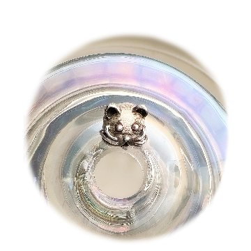 ブレスレット専用、猫顔パーツの画像