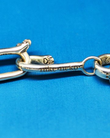 猫の手付きチェーンブレスレットsv925の画像