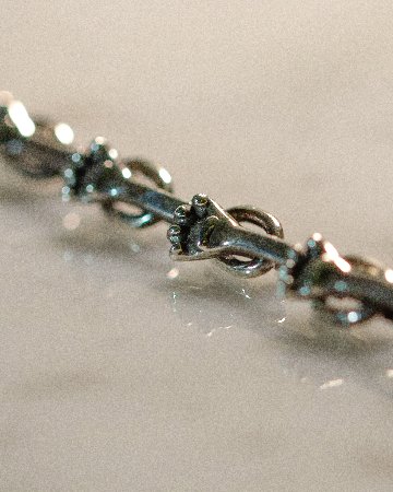 猫の手付きチェーンブレスレットsv925の画像