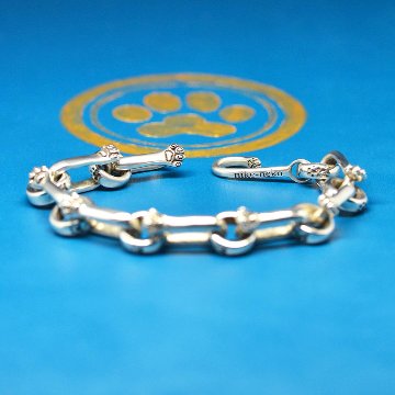 猫の手付きチェーンブレスレットsv925の画像