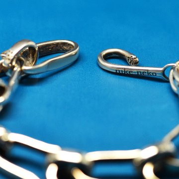 猫耳チェーンブレスレットsv925の画像