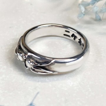 鳴いた猫の口元リング｜そっと寄り添うシルバーアクセサリー（silver925）の画像
