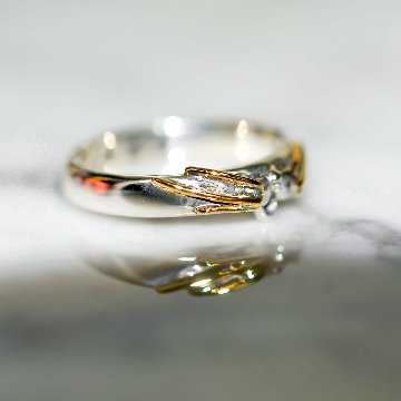 鳴いた猫の口元リング｜そっと寄り添うシルバーアクセサリー（silver925）の画像