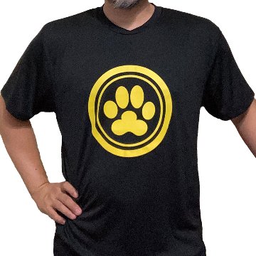 ロゴTシャツ｜肉球デザイン｜速乾ドライタイプ｜軽量の画像