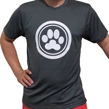 ロゴTシャツ｜肉球デザイン｜速乾ドライタイプ｜軽量の画像