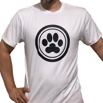ロゴTシャツ｜肉球デザイン｜速乾ドライタイプ｜軽量の画像