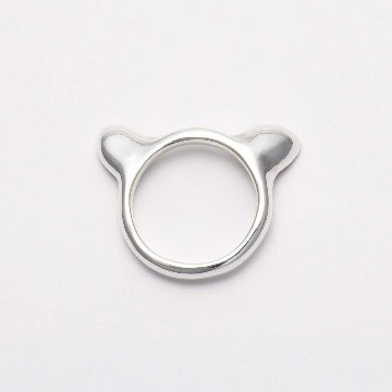猫耳リング｜耳毛まで表現したリアル猫の耳リング（silver925・ペンダント対応）の画像