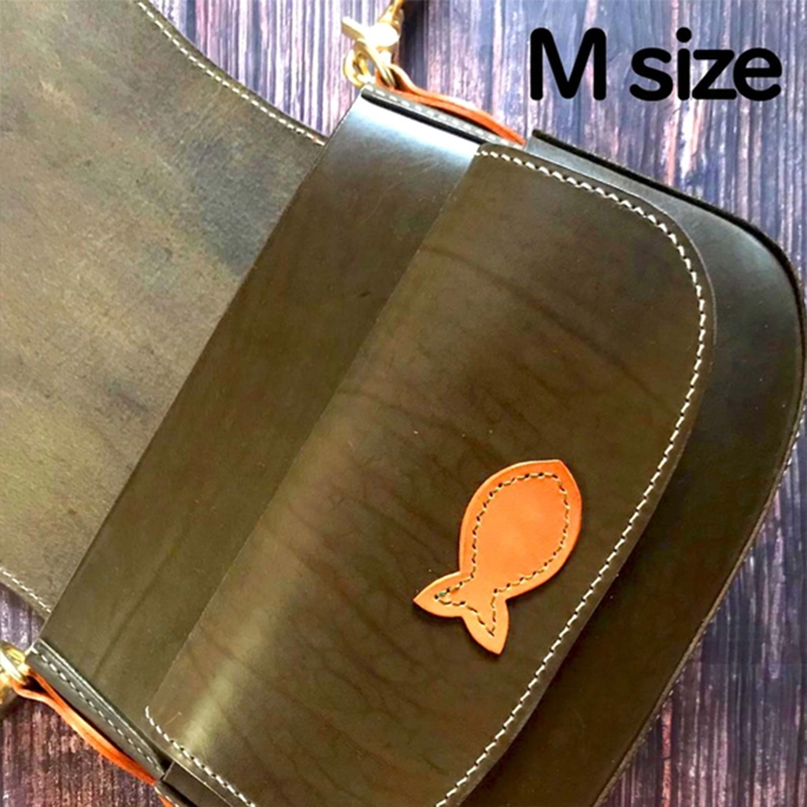 Cat’s face bag｜猫の顔ショルダーバッグ｜イタリアンレザー｜軽量・日常使い｜Mサイズの画像