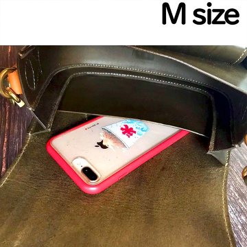 Cat’s face bag｜猫の顔ショルダーバッグ｜イタリアンレザー｜軽量・日常使い｜Mサイズの画像