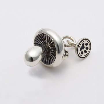 きのこねこペンダント｜成長する猫モチーフ（耳・口元・しっぽ選択可 / silver925）の画像