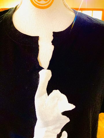 強制的VネックTシャツの画像