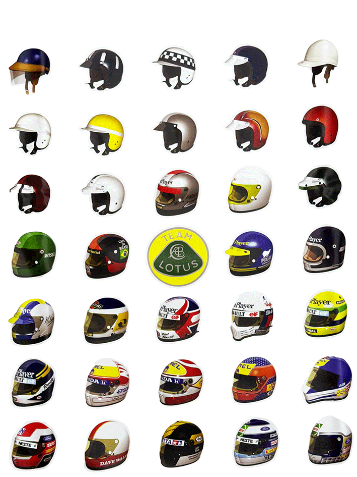 Tシャツ、チームロータス、 ワークスF1ドライバーズヘルメットの画像