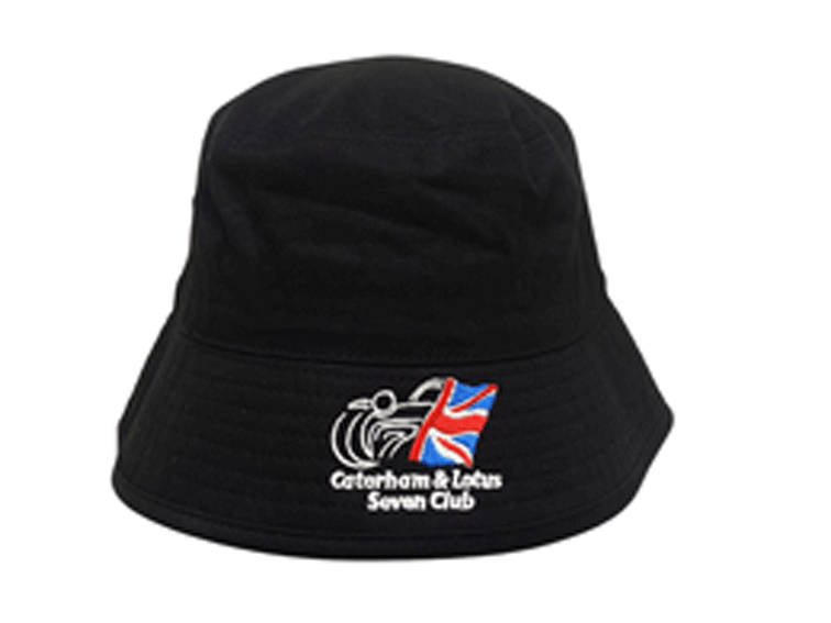 バケットハット、ブラック、 ロータスセブンクラブの画像