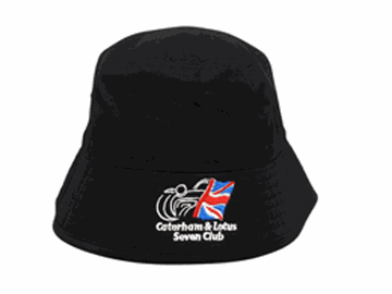 バケットハット、ブラック、 ロータスセブンクラブの画像