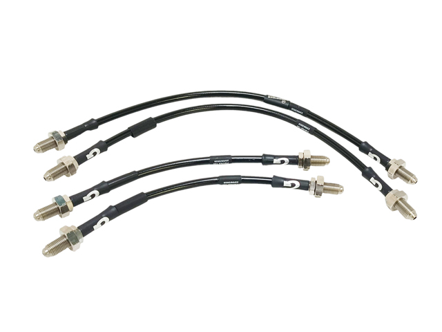 ステンメッシュブレーキホースセット、 Goodridge 製、ロータス エスプリ S3、 ターボ 1980-1988年 (シトロエンギアボックス車)の画像