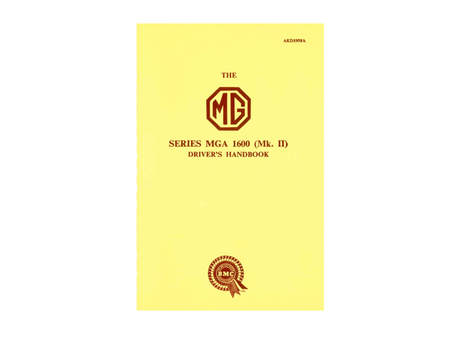 オーナーズハンドブック、MGA 1600cc MK2の画像