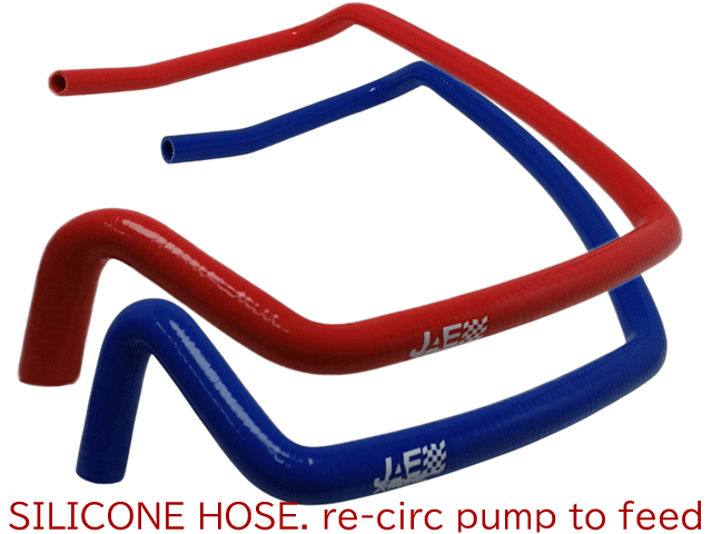 ホース、リサーキュレーションポンプ ～ フィードパイプ、シリコン 製、 ロータス エリーゼ S2 (T)、エクシージ S2の画像