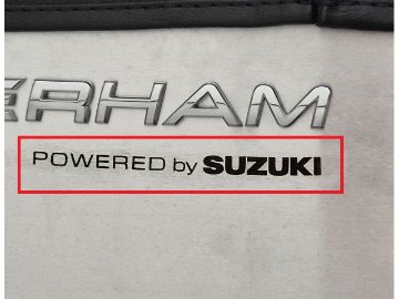 デカール、POWERED BY SUZUKI、ブラック、Seven 160、170の画像