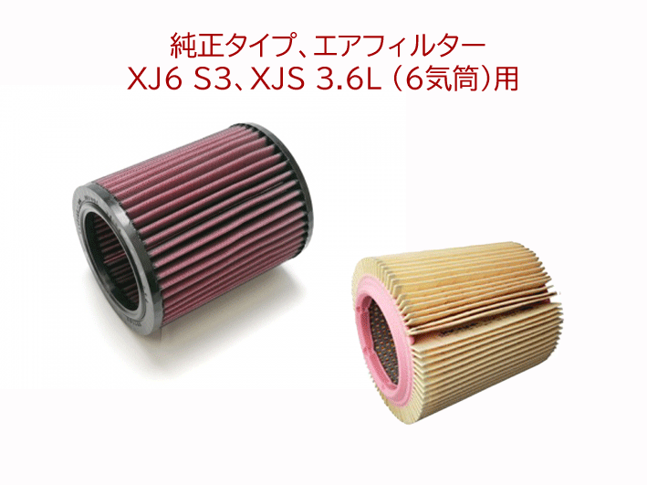 エアフィルター、純正、 ジャガー XJ6 S3、XJS 3.6(6気筒)用の画像