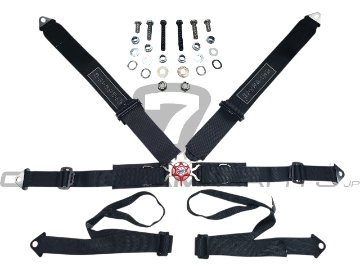 シートベルト、4点式 (+ 2点クラッチストラップ)、クイックリリース、 右 (運転席側)、色 : ブラック、 ケーターハムの画像