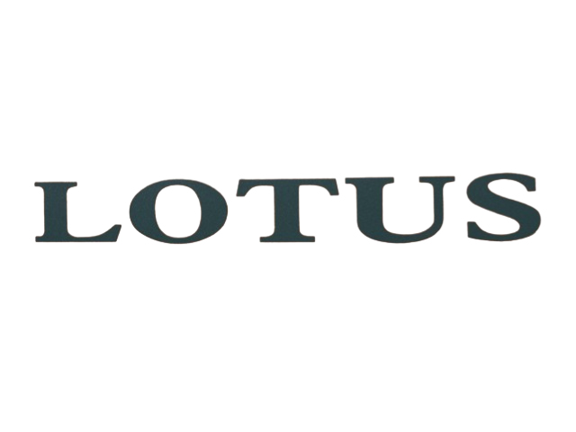 デカール、「LOTUS」、チャコール、 リアクラムシェル、ロータス エクシージ S1の画像