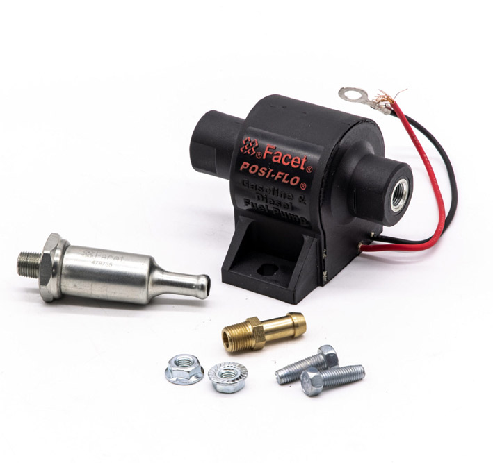 フューエルポンプ、FACET製、 5/16プッシュイン、 4.0-6.0Psi/32ガロン(Hr)の画像