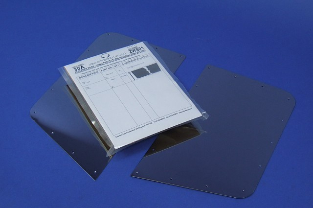 プロテクター、リアウィング、左右セット、ステンレス、2010年式以降 (左右対称形状)の画像