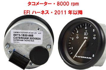 タコメーター・8000 rpm・EFI ハーネス・2011年以降画像
