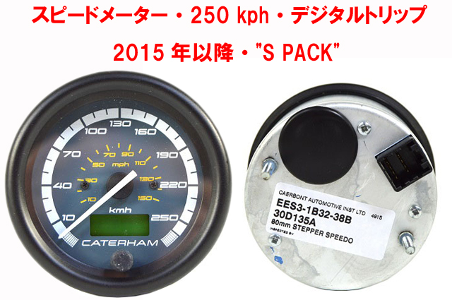 スピードメーター・250 kph・デジタルトリップ 2015年以降・"S PACK"画像