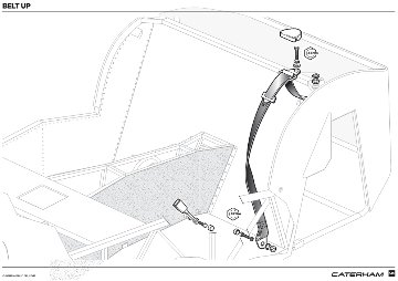 シートベルトキット・ペア・3点式ワーニング付・自動巻取り式・2010年以前ブラック・S3・SV・CSR画像