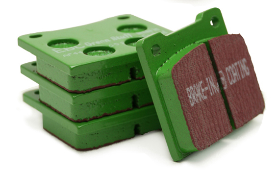 ブレーキパッド左右セット、フロントSTDキャリパー・緑の画像