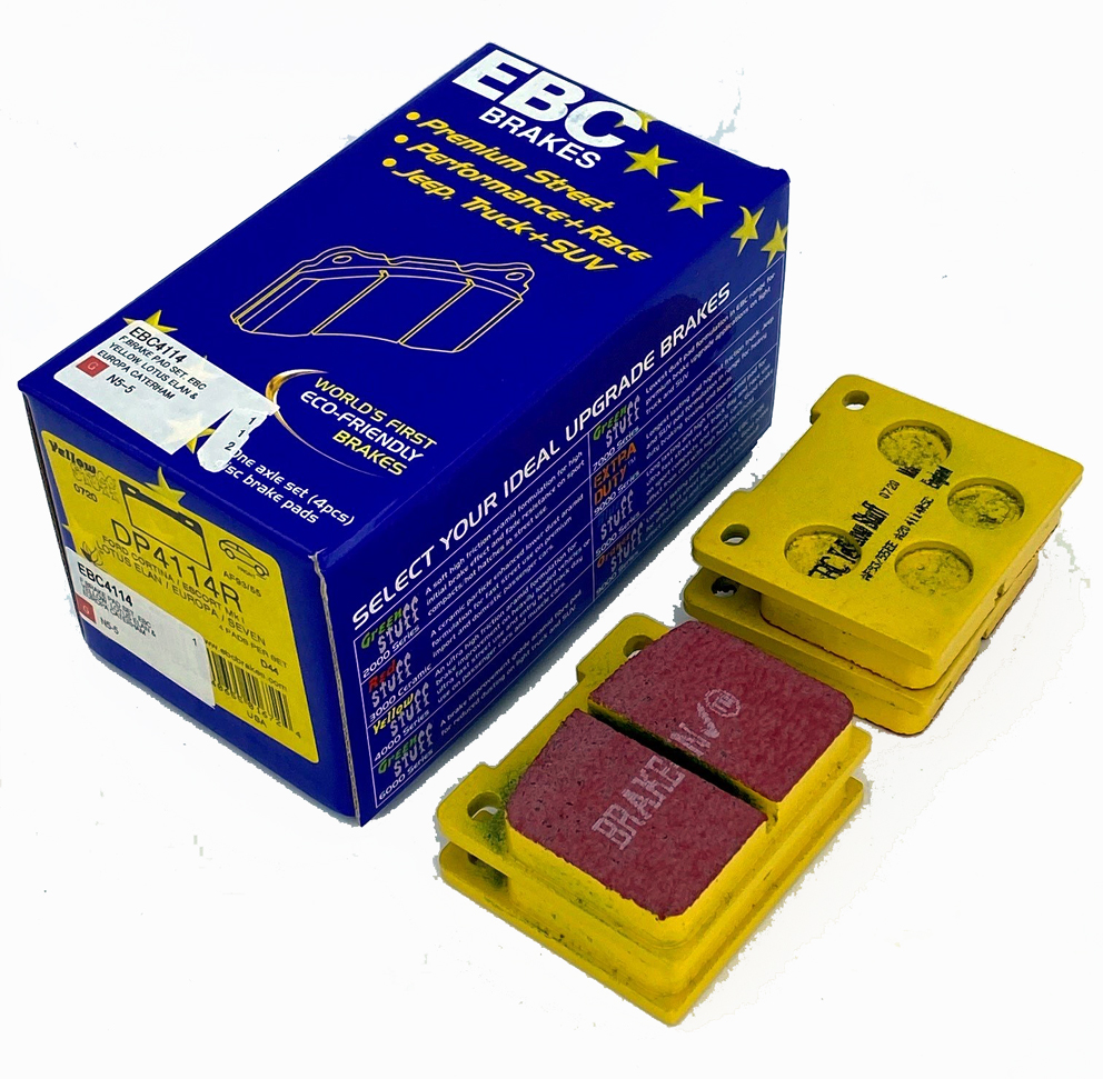 ブレーキパッド左右セット、フロントSTDキャリパー・黄の画像