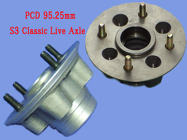 フロントハブ・ホィール・ハブフランジ・S3 Classic Live Axle・95.25mm｜{ケーターハムドットJP}