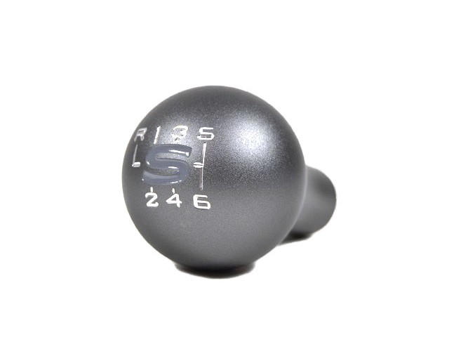 ギアノブ・純正アルミ・アンスラサイト・ 6SP・Hパターン付・Sパック・2014年以降の画像