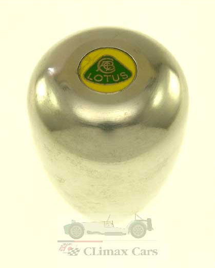 シフトノブ、アルミ、涙型、ネジピッチ 5/16"、グリーン x イエローバッチ、ロータス エラン、ヨーロッパの画像