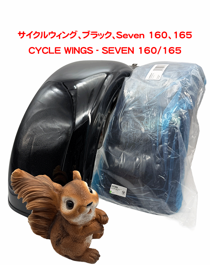 サイクルウィング、ブラック、Seven 160、165の画像